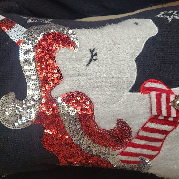 33 Degrees Women's Crew Unicorn Christmas Ugly Sweater Sequin Holiday Size XS. - Picture 7 of 12